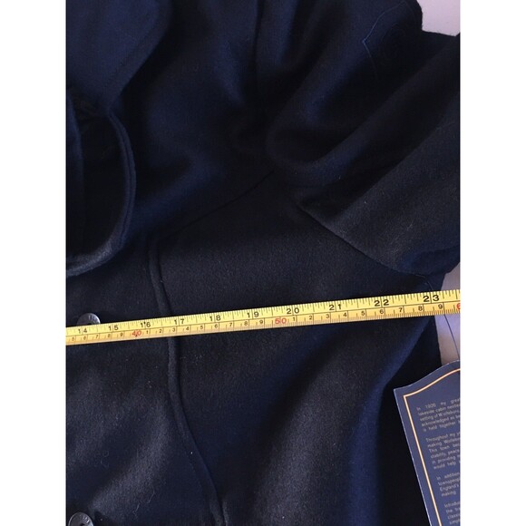 NEW RARE Element Wolfeboro Collection Double Breasted Wool Pea Coat Black Sz L - Picture 14 of 15